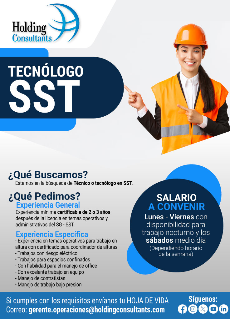 Tecnólogo en Seguridad y Salud en el Trabajo - Pfizer